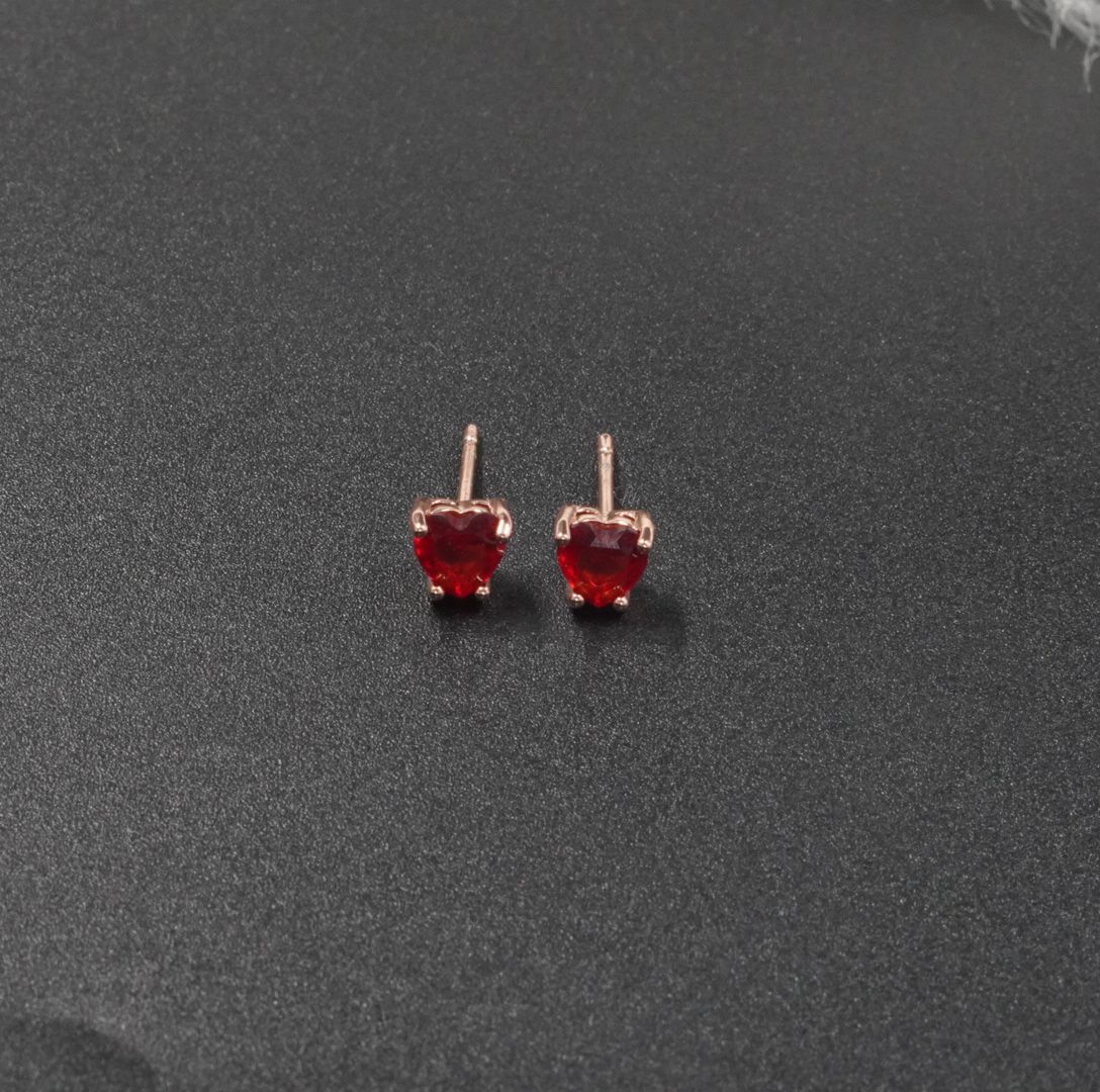 TOPO CORAZON ROJO TIPO DIAMAMTE ROSA#5